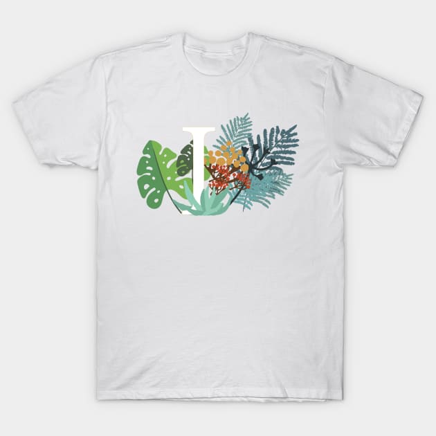 Plant Letter I T-Shirt by HiPolly